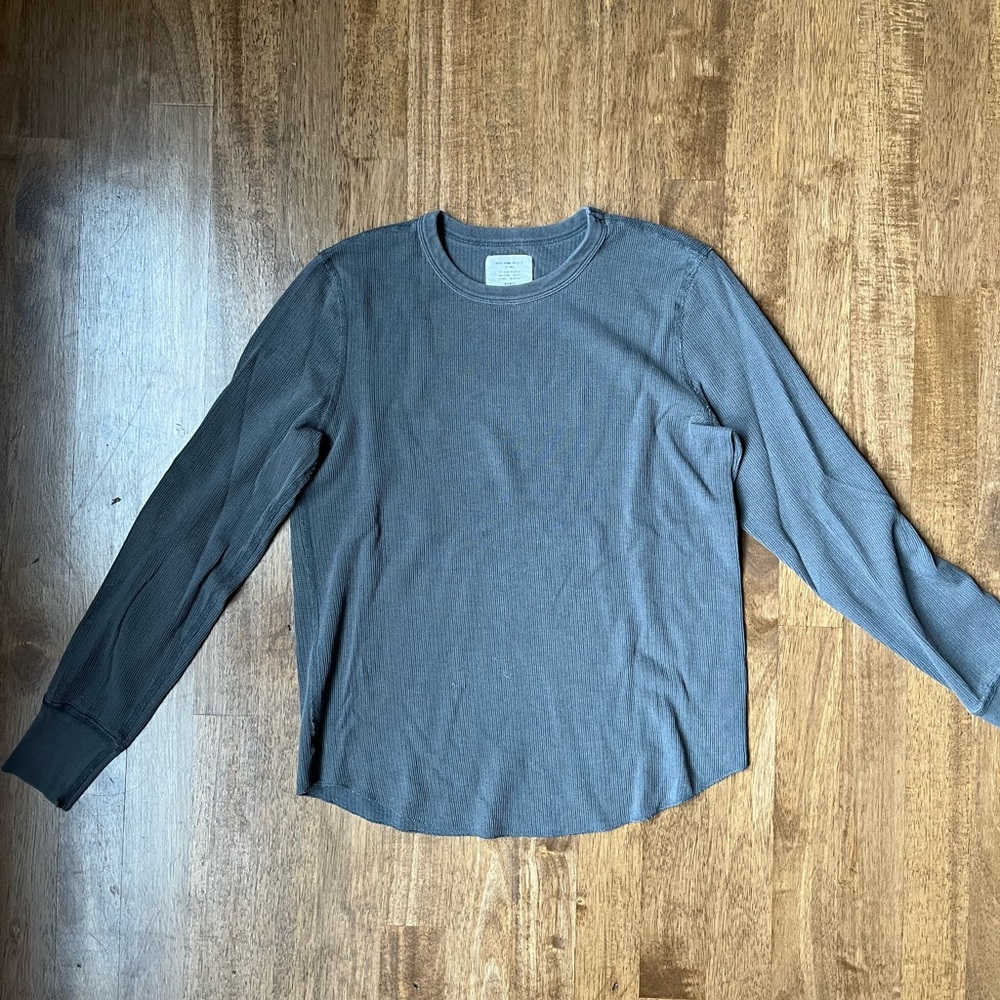 Buck Mason Vintage Grey Thermal L/S